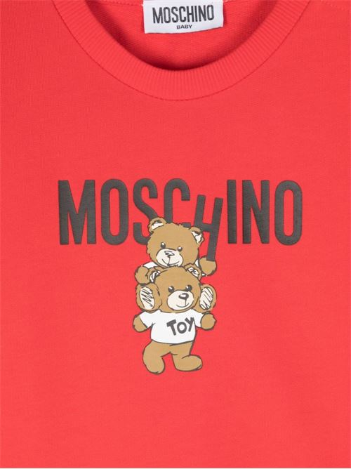 Felpa neonata con orsetti MOSCHINO BABY | MDV0BNLCA1450109